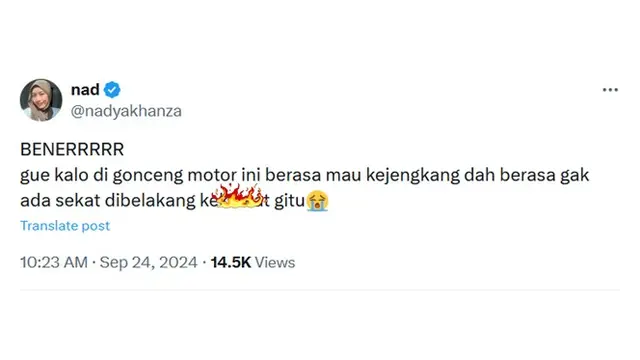 6 Cerita Apes Netizen ketika Dibonceng Pakai Motor
