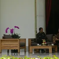 SBY menemui Jokowi di Istana (Liputan6.com/ Ahmad Romadoni)