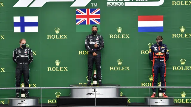 FOTO: Lewis Hamilton Terdepan di F1 GP Belgia 2020