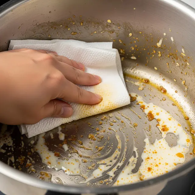 Cara Membersihkan Panci Bekas Opor Ayam Setelah Lebaran (Image by Gemini AI)