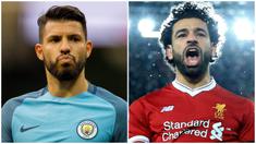 Sergio Aguero, masih memimpin top scorer sementara Premier League dengan 19 gol. Namun Striker Manchester City tersebut harus mewaspadai Mohamed Salah yang kembali mencetak gol dan berada tepat dibawahnya dengan selisih satu gol. (Foto EPA dan AFP)