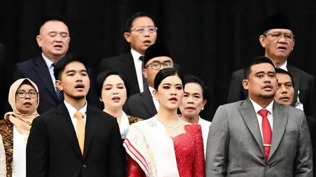 Kahiyang Ayu saat Pelantikan Prabowo-Gibran