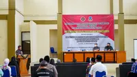 Bupati Garut Rudy Gunawan mengatakan, pembentukan Satgas Terorisme ini merupakan bentuk keseriusan pemerintah, dalam penanganan masalah radikalisme di masyarakat. (Liputan6.com/Jayadi Supriadin)