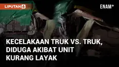 Kecelakaan terjadi di dekat simpang Ampar, melibatkan truk vs truk. Kedua sopir mengalami luka parah dan telah dievakuasi