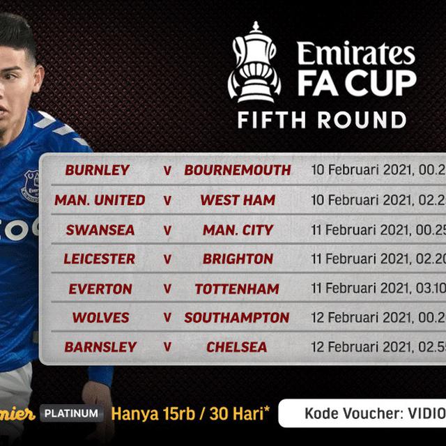 Jadwal Live Streaming 16 Besar Piala Fa Di Vidio Manchester United Vs West Ham Man City Dan Chelsea Hadapi Tim Gurem Inggris Bola Com