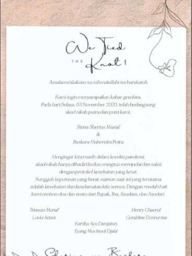 Sherina Munaf - Baskara Mahendra (Foto: Twitter/@AdibHidayat)