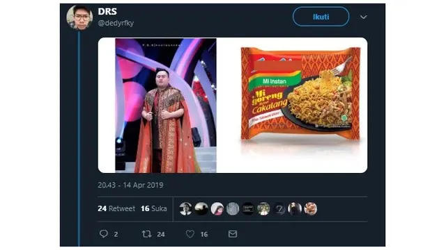 Gaya Nassar KDI yang Mirip dengan Warna Mie Instan