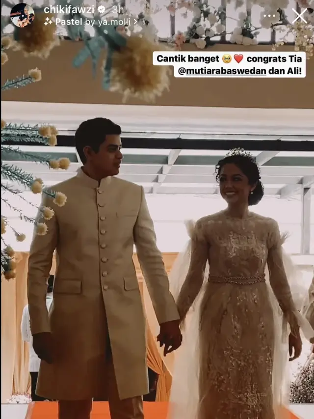 Sederet Busana Pernikahan Mutiara Anak Anies Baswedan