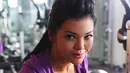 Ditemui di kediamannya di bilangan Kemang, Jakarta Selatan, Kamis (16/10/2015), Farah Quinn mengaku rajin nge-gym setelah melahirkan anak untuk kembalikan berat badan idealnya. (Nurwahyunan/Bintang.com)