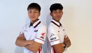 Veda Ega Pratama (kanan) dan Zen Mitani membela Honda Team Asia. (Dok AHM)