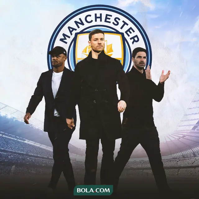 Manchester City - Vincent Kompany, Xabi Alonso, Mikel Arteta