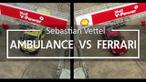 Juara Dunia F1, Sebastian Vettel, ditantang balapan oleh sopir ambulance. Menariknya Vettel yang harus mengendarai ambulance untuk menghadapi Ferrari 488 GTB.