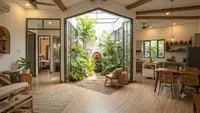 8 Desain Rumah 6x12 Meter Model Inner Courtyard, Tetap Nyaman dan Terasa Luas