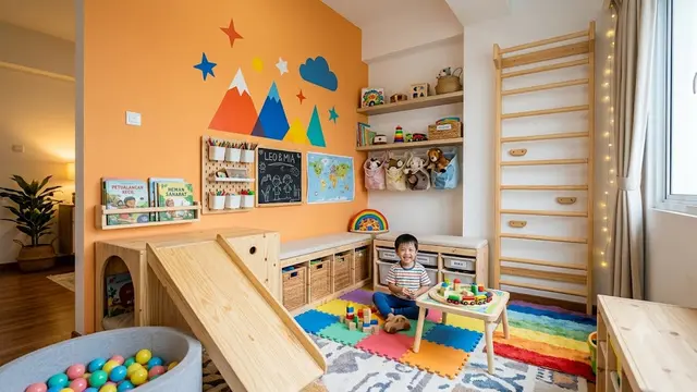 Tips Mendesain Ruang Bermain Indoor untuk Anak di Rumah Mungil/AI Generated