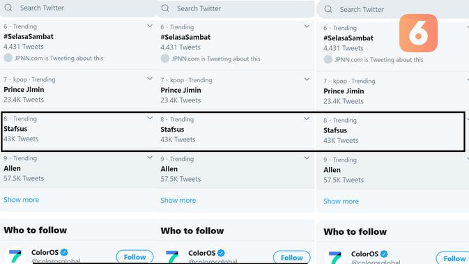 Trending topic stafsus milenial Jokowi di Twitter gara-gara kirimkan surat ke camat dan sebut perusahaan yang dipimpinnya (Foto: Twitter)