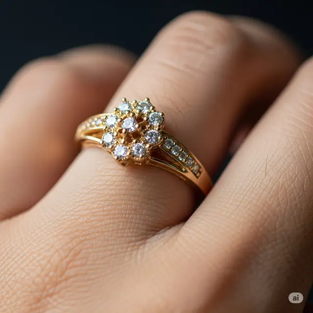Cincin Batu Kecil atau Cluster: Glamor Tanpa Membebani Tampilan