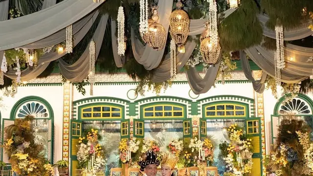 Pesona Sekar Tandjung Putri Politisi Akbar Tandjung saat Akad dan Resepsi Pernikahan.[@leoafandi_]