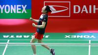 Pemain ulet asal Korea Selatan, An Se Young yang diunggulkan di tempat ke-3 berhasil menjuarai nomor tunggal putri Indonesia Masters 2023 setelah mengalahkan pemain asal Spanyol unggulan ke-7, Carolina Marin dengan kemenangan rubber game, 18-21, 21-18 dan 21-13 di Istora Gelora Bung Karno, Senayan, Jakarta, Minggu (29/1/2023). (Bola.com/M Iqbal Ichsan)
