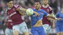 Kemenangan ini jadi modal penting bagi West Ham dalam misi melangkah ke final Liga Konferensi. (AP Photo/Kin Cheung)
