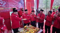 DPD PDI Perjuangan Lampung menggelar HUT ke-52 PDI Perjuangan. Foto : (Liputan6.com/Ardi).