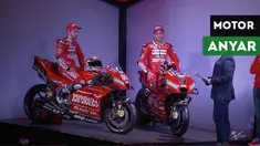 Berita video tim Ducati resmi meluncurkan Desmosedici GP19 di Philip Morris R&D Cube, Neuchatel, Swiss.