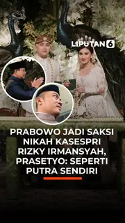 Prabowo Jadi Saksi Nikah Kasespri Rizky Irmansyah, Prasetyo: Seperti Putra Sendiri