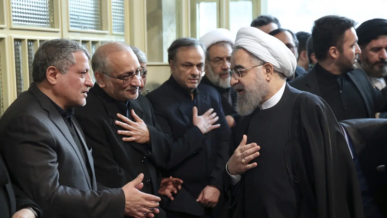 Pemakaman mantan Presiden Iran, Akbar Hashemi Rafsanjani. (AP)