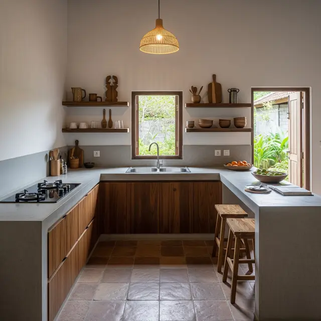 Model Tata Ruang Dapur Rumah di Desa