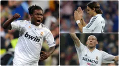 Real Madrid sebagai tim sukses di Eropa tidaklah sulit untuk mendatangkan pemain kelas dunia ke Santiago Bernabeu. Namun Los Blancos juga pernah melakukan transfer pemain yang bisa dikatakan cukup aneh. Berikut 5 transfer aneh yang pernah dilakukan Real Madrid. (kolase foto AFP)