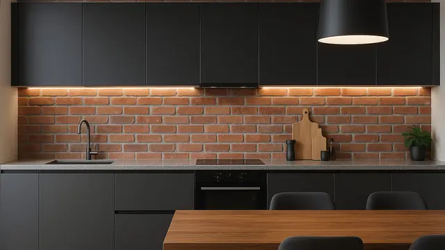 7 Model Dapur Minimalis Dinding Bata Ekspos, Tampil Natural dan Kekinian