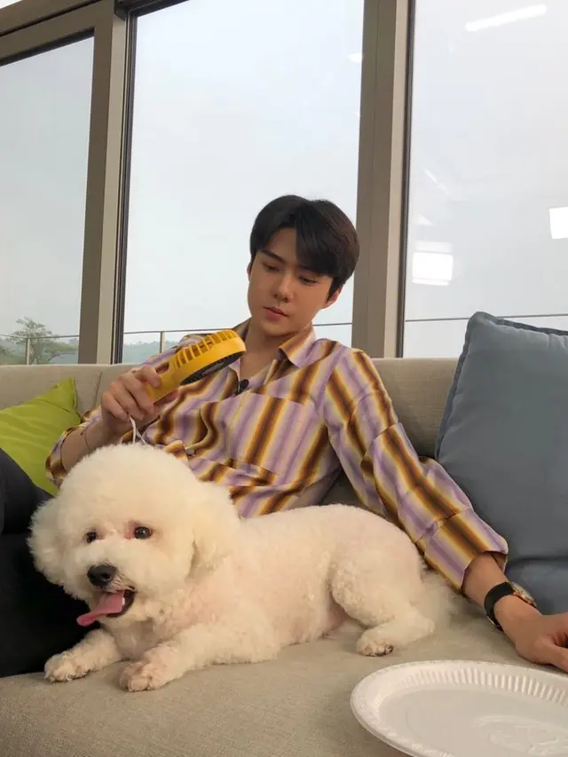 Sehun EXO dan Vivi. (Instagram/ oohsehun)