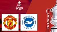 Piala FA - Brighton Vs Manchester United (Bola.com/Adreanus Titus)