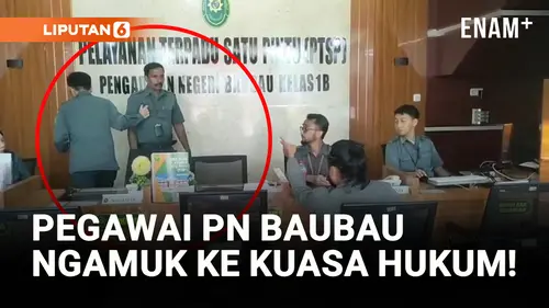 VIDEO: Pegawai PN Baubau Ngamuk, Nyaris Pukul Kuasa Hukum Warga!