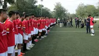 Proses seleksi pemain Timnas Indonesia U-17 di Persija Training Ground, Nirwana Park, Depok, Sabtu (22/7/2023). (Bola.com/Ikhwan Yanuar)