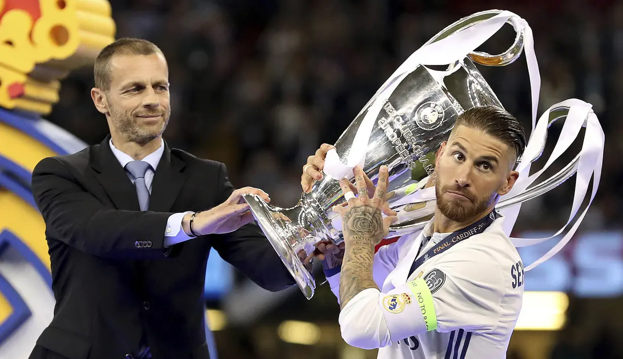 3. Sergio Ramos - Bek Real Madrid (Spanyol). (AP/Nick Potts)