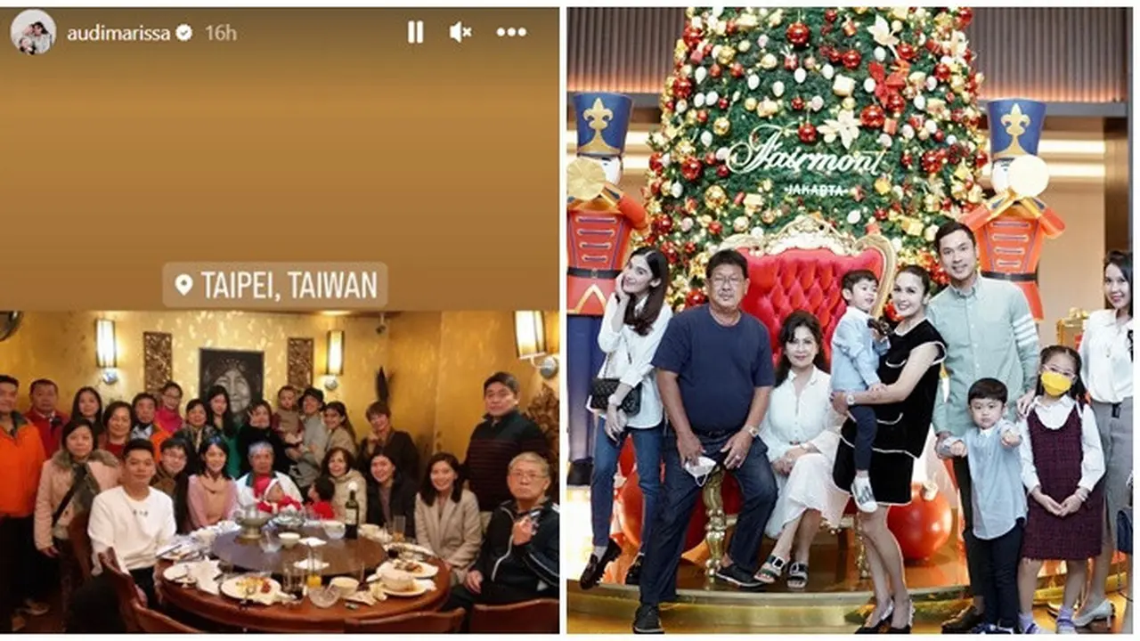 6 Potret Artis Rayakan Natal Bareng Keluarga Besar, Jadi Momen Kumpul