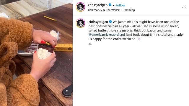 Selai dari Meghan Markle dipuji Chrissy Teigen. (Instagram/chrissyteigen)