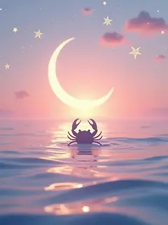 logo ramalan zodiak cancer (sumber: AI generated)