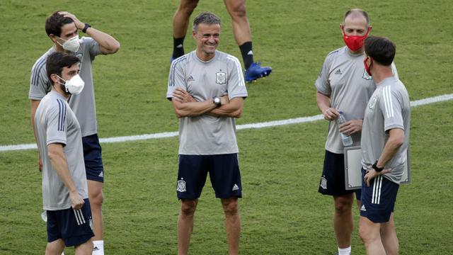 FOTO: Persiapan Pemain Spanyol Jelang Hadapi Swedia di Euro 2020