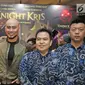 Deddy Corbuzier bersama Chika Jessica dan Setella Cornelia di acara press screening film Knight Kris. (Herman Zakharia/Liputan6.com)