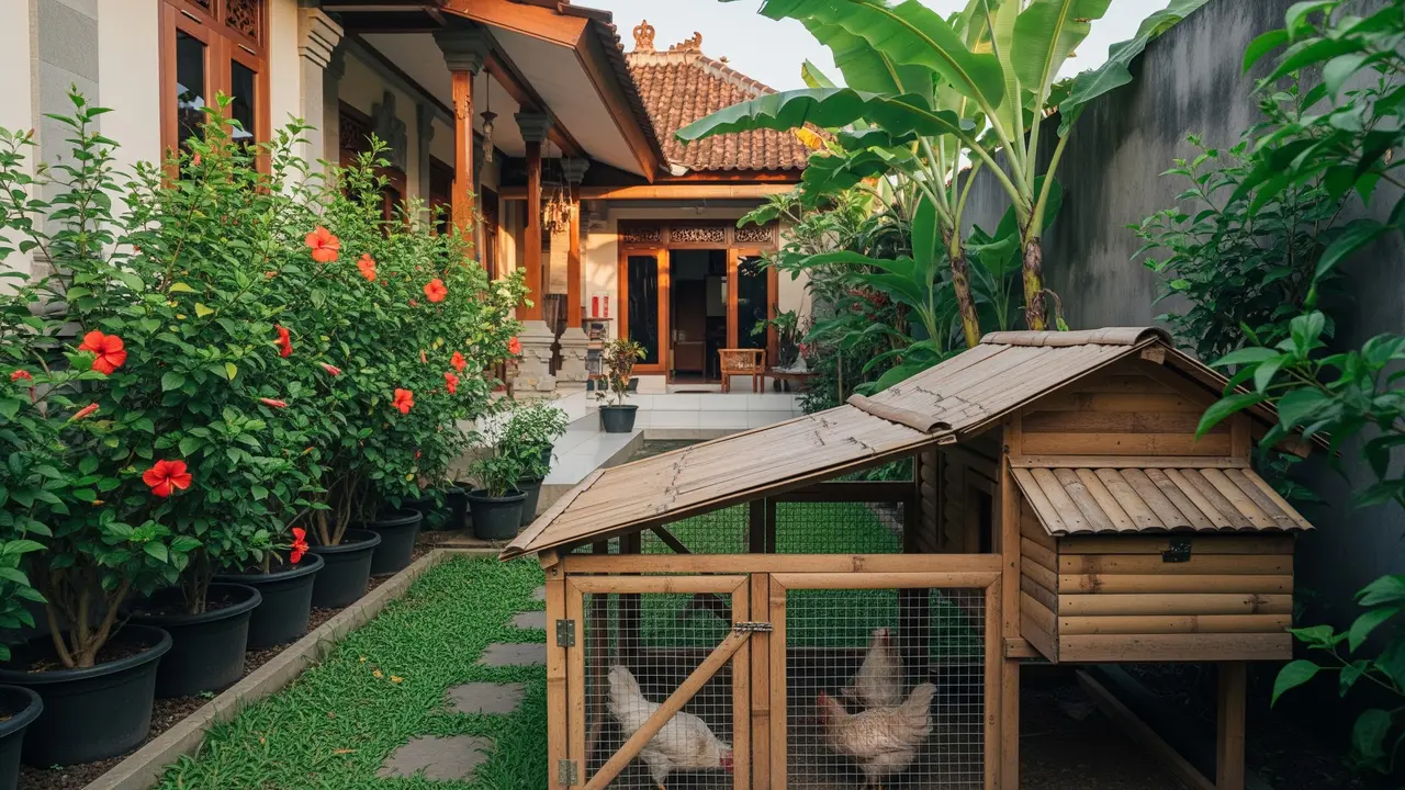 Model Kandang Ayam Kecil untuk Halaman Sempit