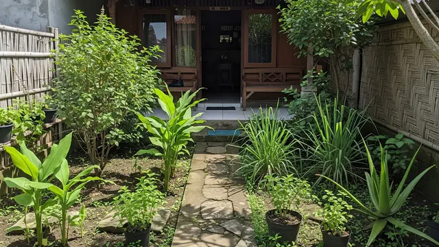 Inspirasi Halaman Rumah Tempo Dulu (Gemini AI)