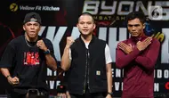 BYON Combat Showbiz Vol.5 akan menampilkan pertandingan utama antara Jekson Karmela (Kkajhe) vs Aziz Calim. (Liputan6.com/Angga Yuniar)