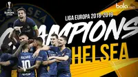 Chelsea juara Liga Europa 2018-2019. (Bola.com/Dody Iryawan)