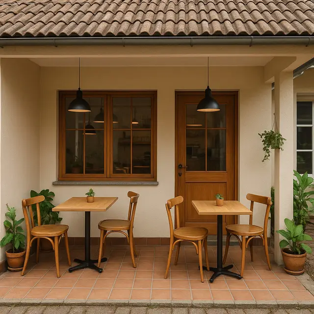 Desain Warung Makan di Teras Rumah