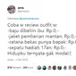 Outfit ala Sobat Miskin Twitter (sumber: Twitter)