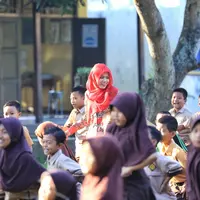 Salah satu tekad besar Rizma adalah menjadi seorang guru. (Via: Bintang.com/Adrian Putra)