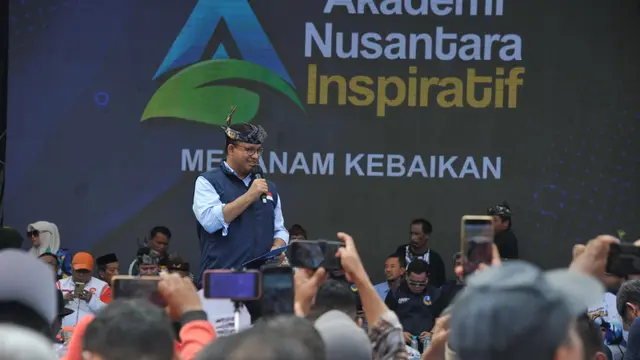 Anies Baswedan saat di Surabaya. (Dian Kurniawan/Liputan6.com)