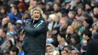 Manajer Manchester City asal Cile, Manuel Pellegrini. (AFP/Oli Scarff)