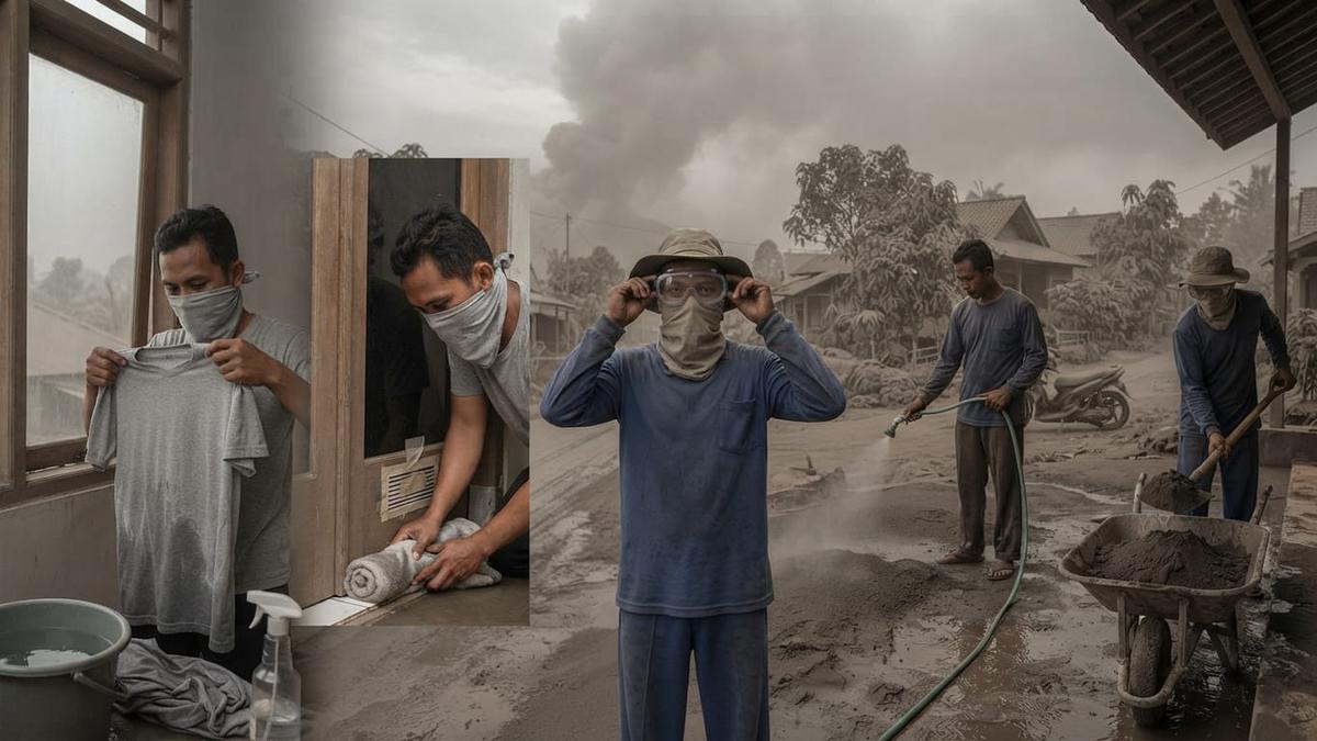 5 Cara Lindungi Diri dari Abu Vulkanik Tanpa Masker, Panduan Darurat Keselamatan saat Erupsi
